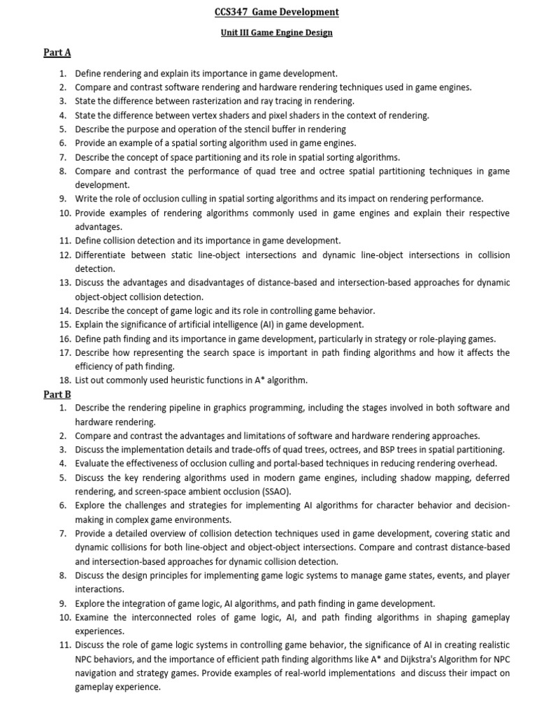 Game Engine Design Fundamentals | PDF | Rendering (Computer Graphics ...