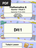 MATH 6 Q1 Week 5 - Shared To DTC by Ma'Am Helen D. Canono