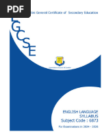 EGCSE 6873 Syllabus - English Language 2024 - 2026-1657607154