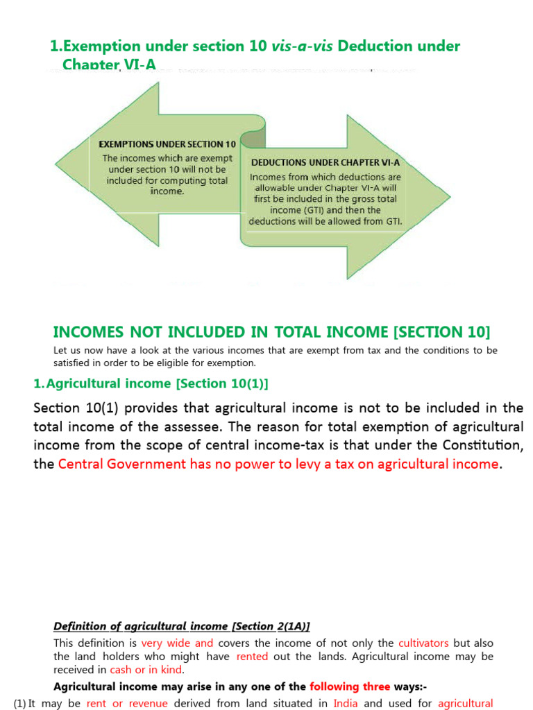 Income Tax Unit 1 Part 2 Pdf Income Tax Income
