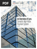 Overview Lynx Canadas High Value Payment System