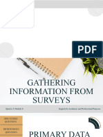EAPP-Q4 MODULE 6 Gathering Information From Surveys