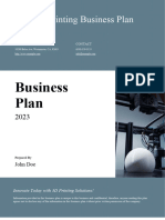 3d Printing Business Plan