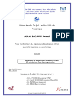 Implantation de Deux Machines Extrudeuses de Câble & La Mise À Niveau D'une Ligne de Production - ALAMI BADAOUI Kamal