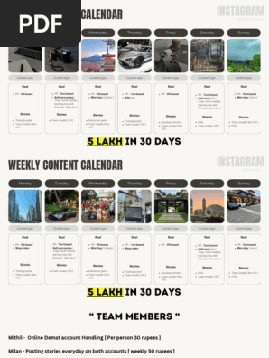 Social Media Content Calendar