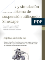 Análisis y simulación de un sistema de suspensión utilizando SimScape.