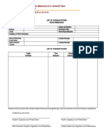 Daily Task Activity Sheet