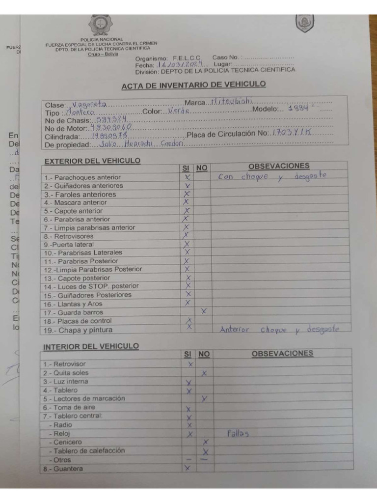 Requisa Vehicular | PDF