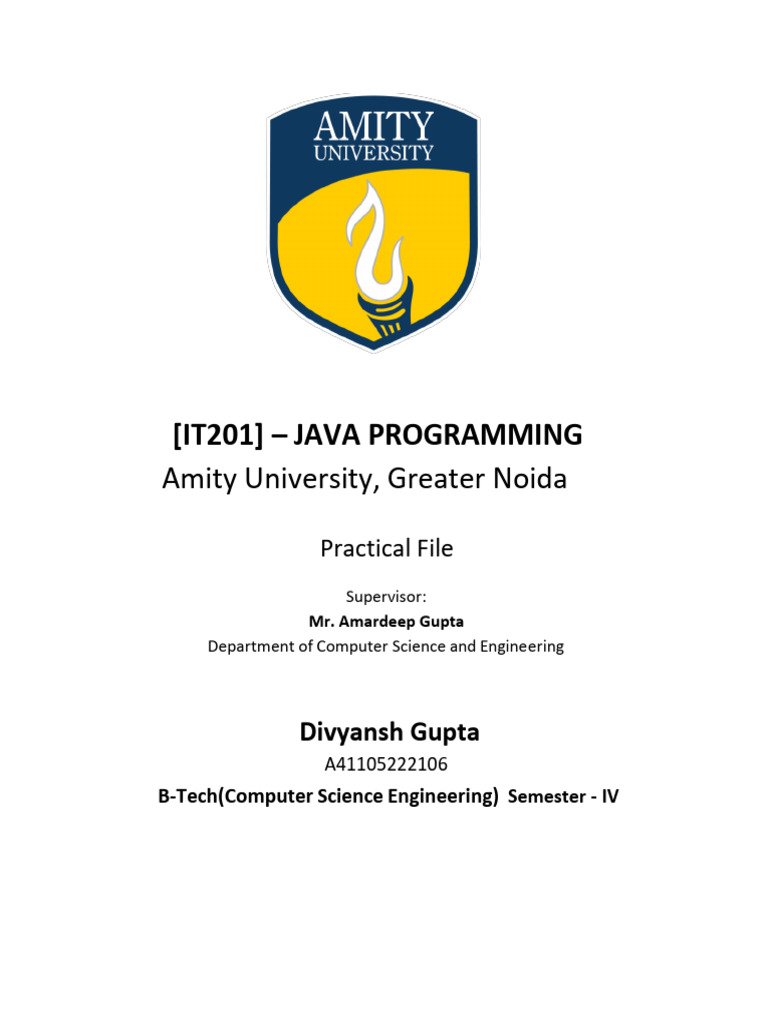 Java Lab File - Merged | Download Free PDF | Integrated Development ...