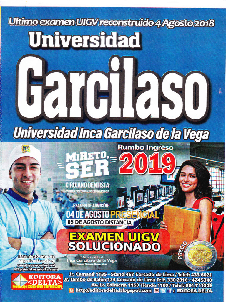 Garcilaso Admisión 2018 2 Pdf