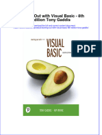 Textbook Ebook Starting Out With Visual Basic 8Th Edition Tony Gaddis All Chapter PDF