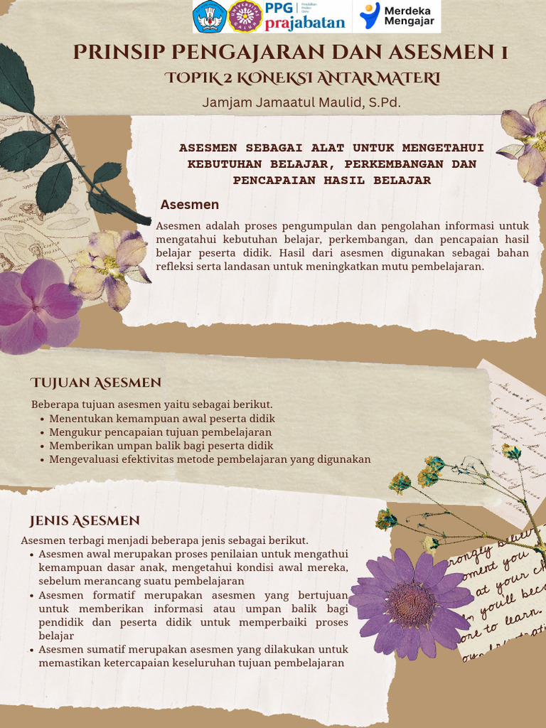 Topik 2 Koneksi Antar Materi Asesmen Pdf