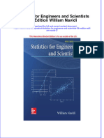Textbook Ebook Statistics For Engineers and Scientists 5Th Edition William Navidi 2 All Chapter PDF