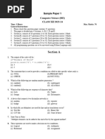 Class 12 CS 32 Sets QP Combined Papers