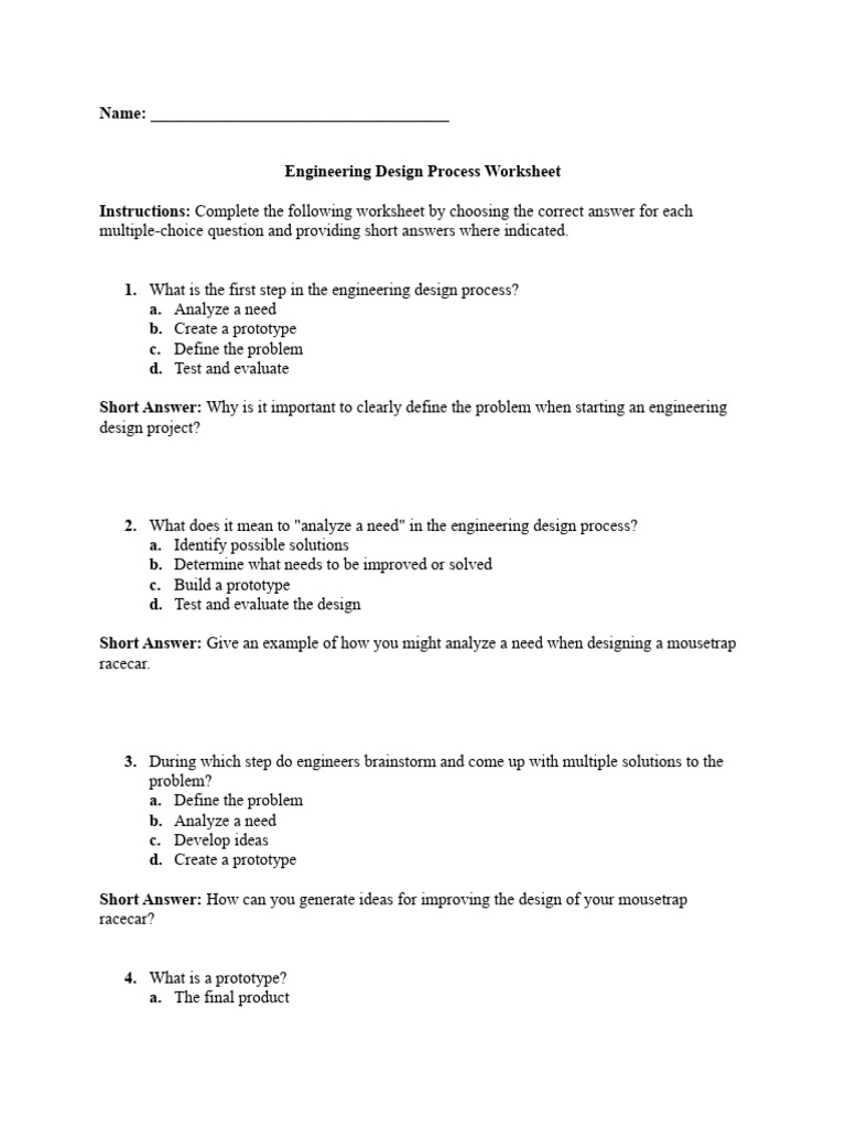 Mousetrap Racecar Design Process Guide | PDF