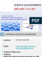 Lecture 1 - Introduction To Materials Science