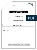 Maths p1 QP Gr11 Nov 2023 - English