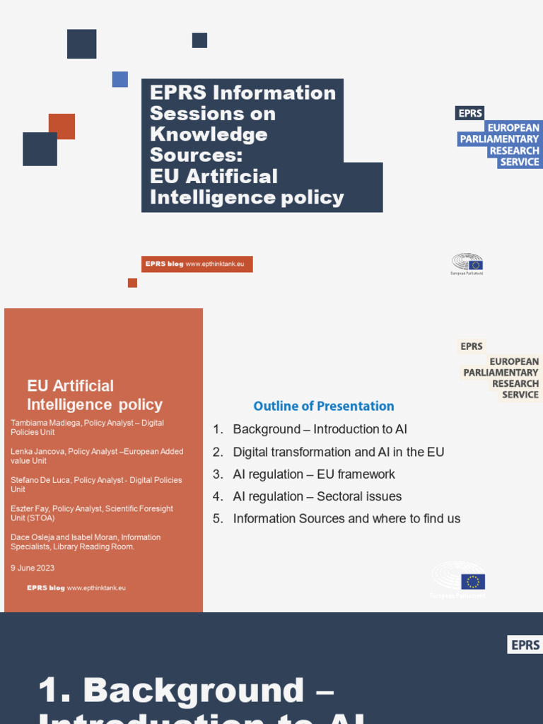 EU AI Policy Overview and Regulation | PDF | Artificial Intelligence ...