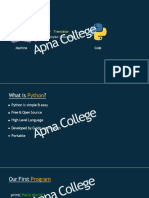 Python Full Notes Apna College