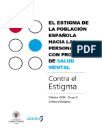 Informe Estudio Estigma Salud Mental Catedra UCM Grupo 5 Contra El Estigma