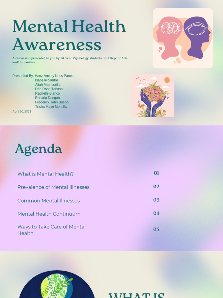 Mental Health Guide for Students | PDF | Mental Disorder | Mental Health