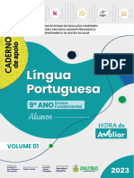 CADERNO DE APOIO DO ALUNO - LÍNGUA PORTUGUESA 9º ANO