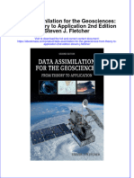 Textbook Ebook Data Assimilation For The Geosciences From Theory To Application 2Nd Edition Steven J Fletcher All Chapter PDF