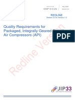 Quality Requirements For Packaged Integrally Geared Centrifugal Air Compressors API S 612Qv2022 05 Redline