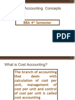 Basic Concepts of Cost Accounting
