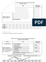 Routines & Comm Worksheet (Blank & Sample)