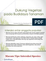 Daya Dukung Vegetasi Pada Budidaya Tanaman