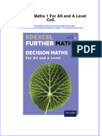 Textbook Ebook Decision Maths 1 For As and A Level Coll All Chapter PDF