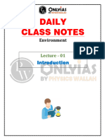 Environment 01 - Daily Class Notes - (UPSC Sankalp Hinglish)