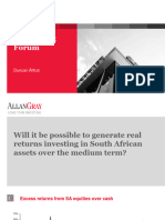 Will It Be Possible To Generate Real Returns Investing in South African Assets Over The Medium Term