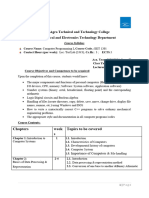 Computer Programming I, Course Syllabus