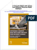 Textbook Ebook Sustainable Concrete Made With Ashes and Dust From Different Sources Rafat Siddique All Chapter PDF