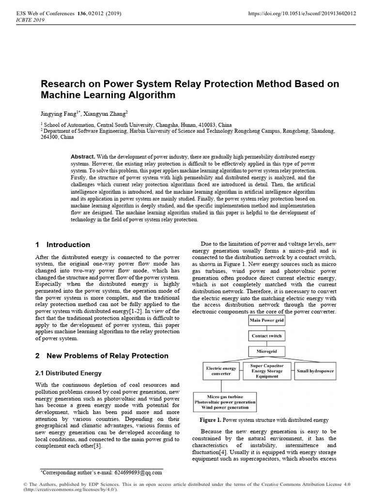 Research On Power System Relay Protection Method B | PDF | Distributed ...