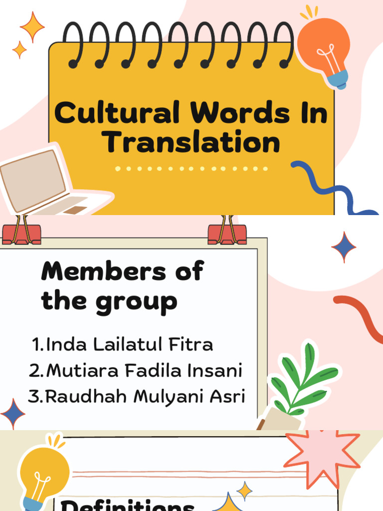 Cultural Words In Translation Download Free PDF Translations 