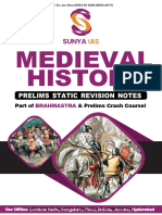 Medieval History - Sunya Prelims 2024