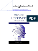 Textbook Ebook Machine Learning For Beginners Aldrich Hill All Chapter PDF
