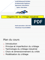 Chapitre 3. Le Criblage Industriel - GM2023