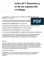 Trabajo Práctico N°1 Derechos y Obligaciones de Los Sujetos Del Contrato de Trabajo.