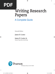 Writing Research Papers: A Complete Guide