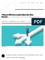 7 Keys To Effective Leadership in Our New Normal