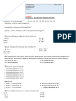 Lista 3 Matemática II Numeros Inteiros