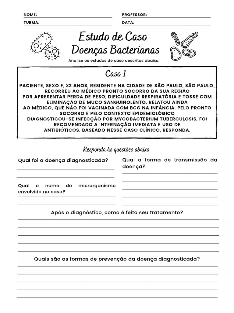 Atividade Bactérias 3 Serie | PDF
