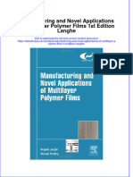 Textbook Ebook Manufacturing and Novel Applications of Multilayer Polymer Films 1St Edition Langhe All Chapter PDF
