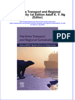 Textbook Ebook Maritime Transport and Regional Sustainability 1St Edition Adolf K Y NG Editor All Chapter PDF