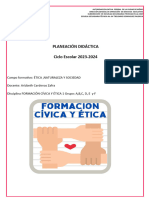 Planeación Didáctica Ciclo Escolar 2023-2024