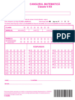 Cangurul Matematician (Mar. 2024) - Foi Răspuns 5-12 - 2024.03.12